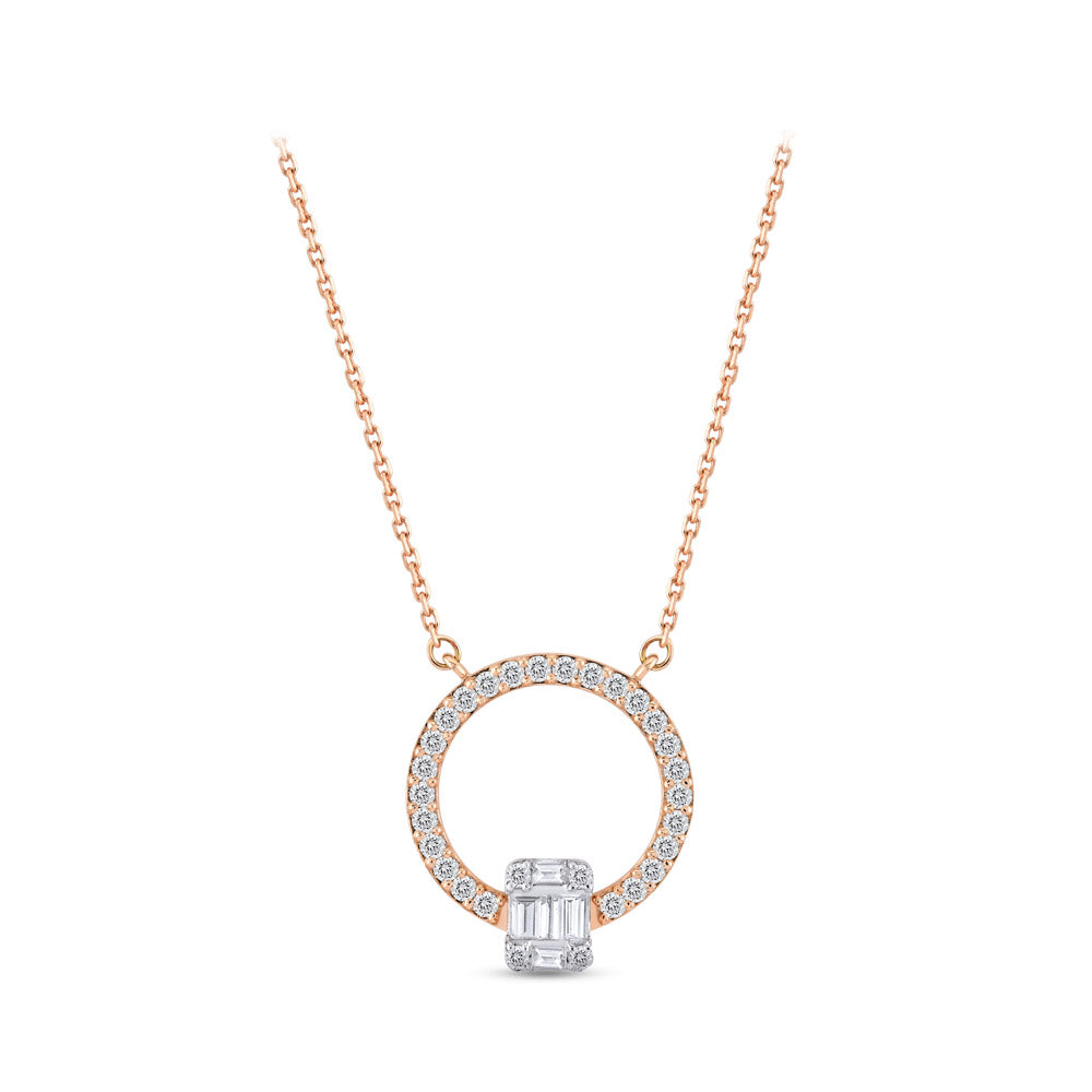 Baguette Diamond Necklace