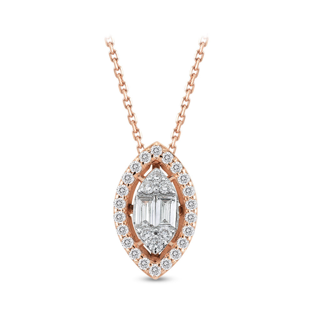 Baguette Diamond Necklace