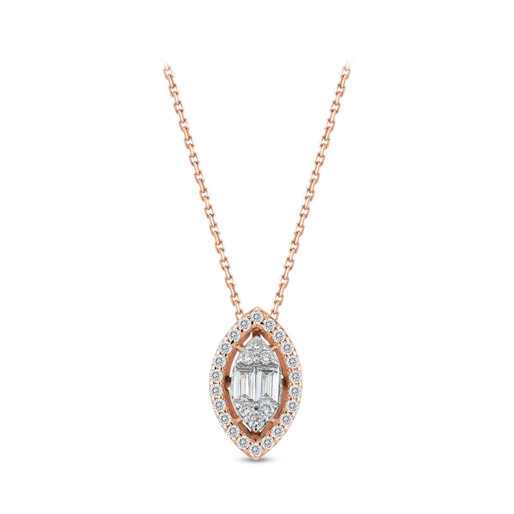 Baguette Diamond Necklace