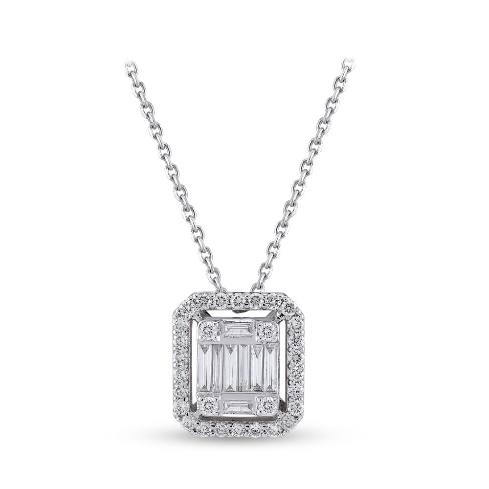 Baguette Diamond Necklace
