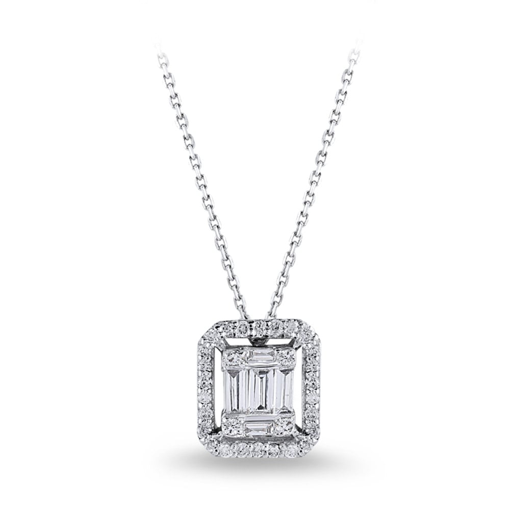 Baguette Diamond Necklace