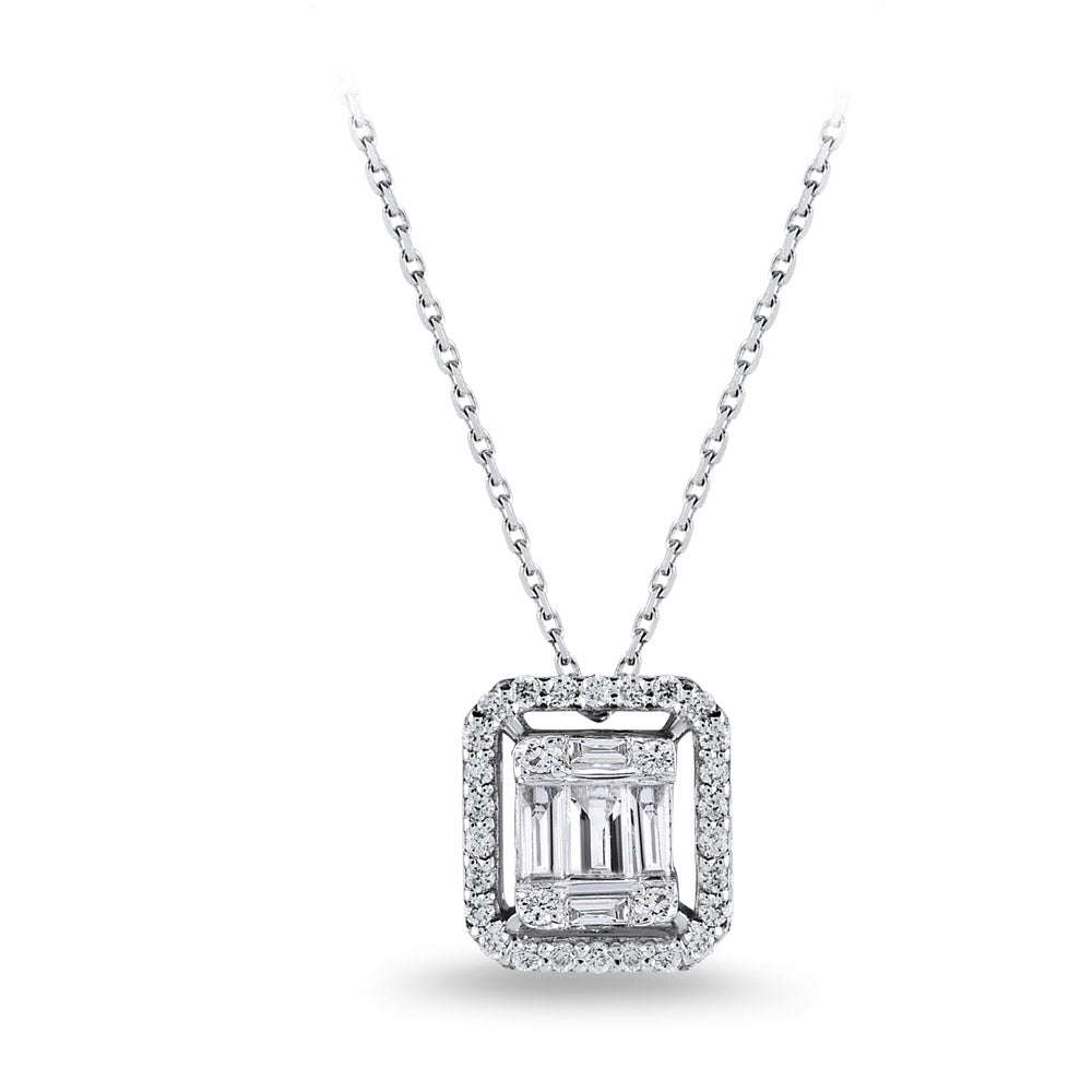 Baguette Diamond Necklace