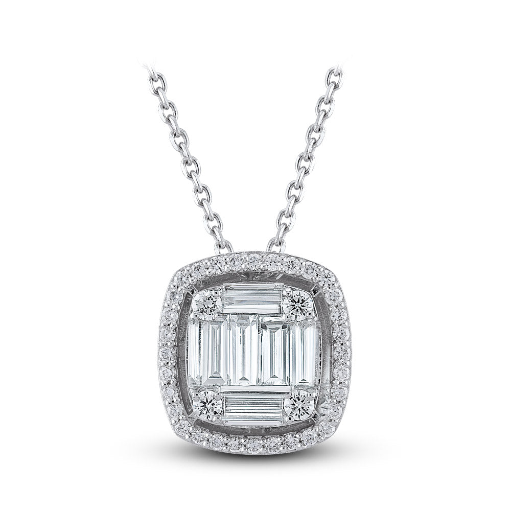 Baguette Diamond Necklace
