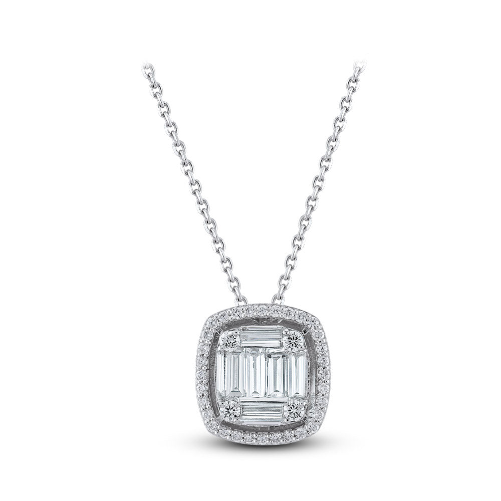 Baguette Diamond Necklace