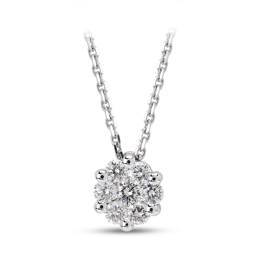 Halo Diamond Necklace