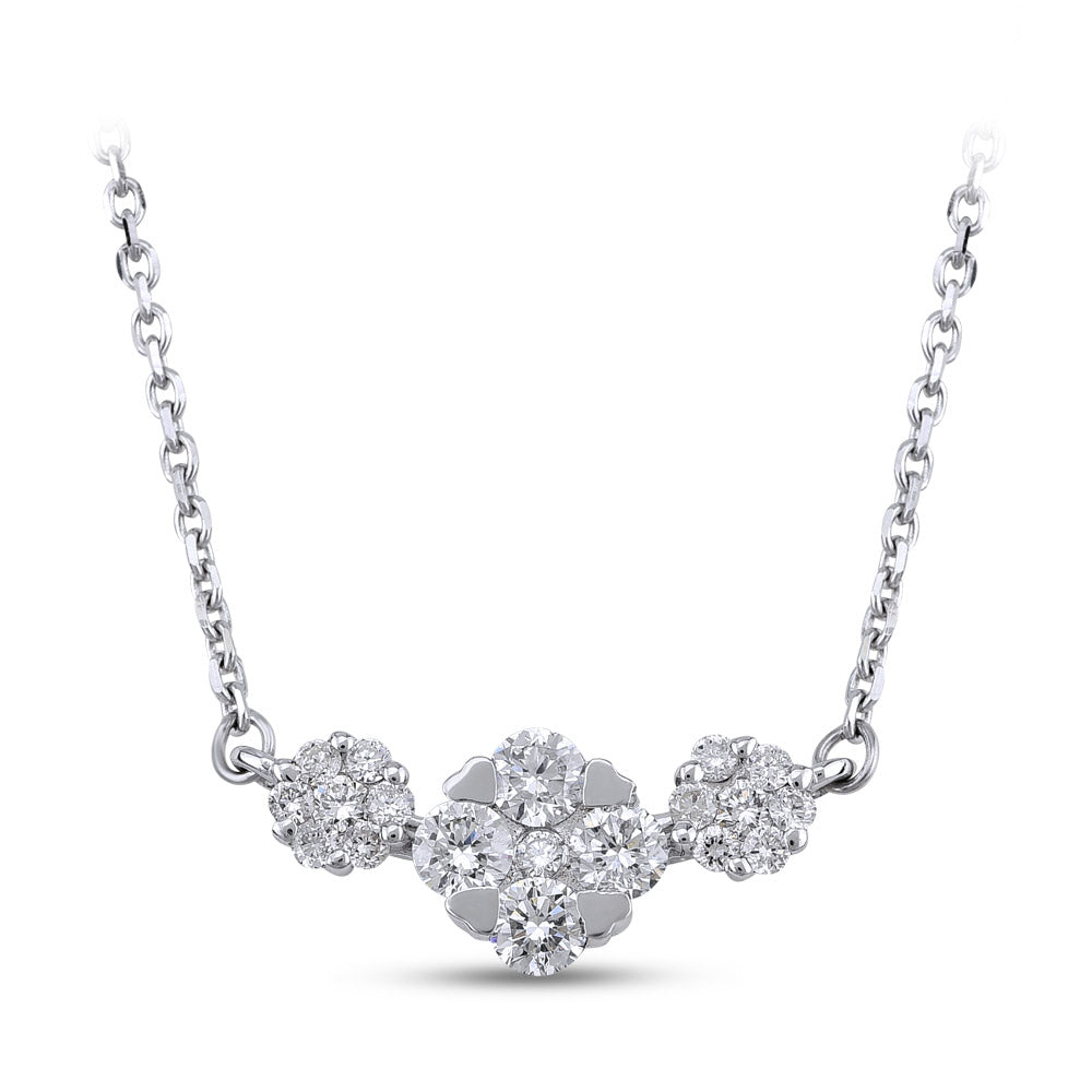 Halo Diamond Necklace
