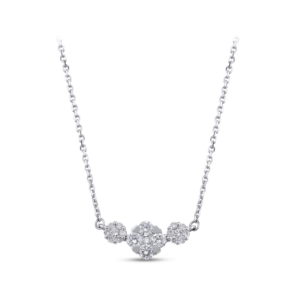 Halo Diamond Necklace