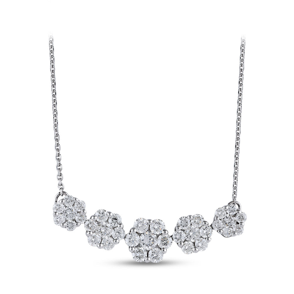 Halo Diamond Necklace