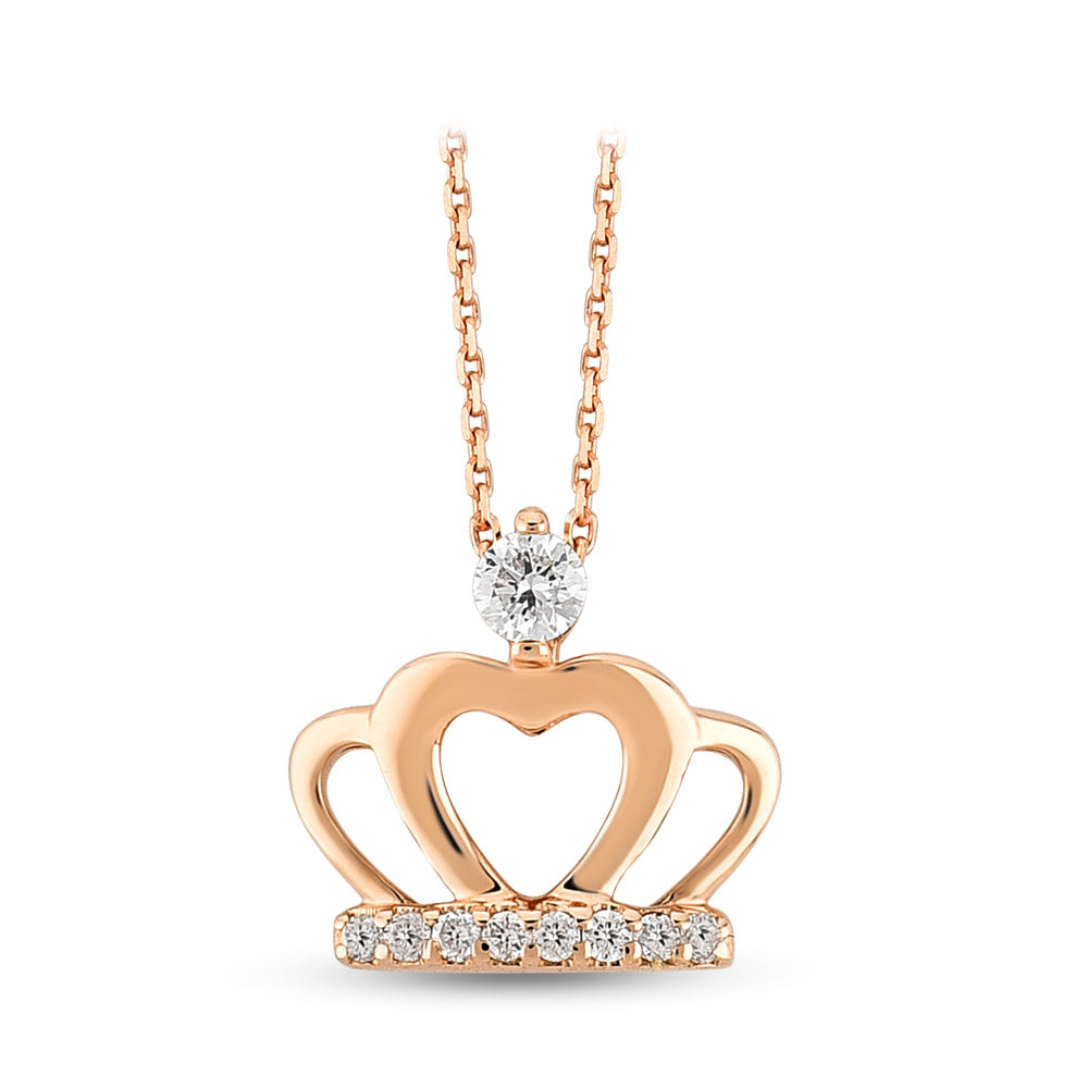 Crown Diamond Necklace