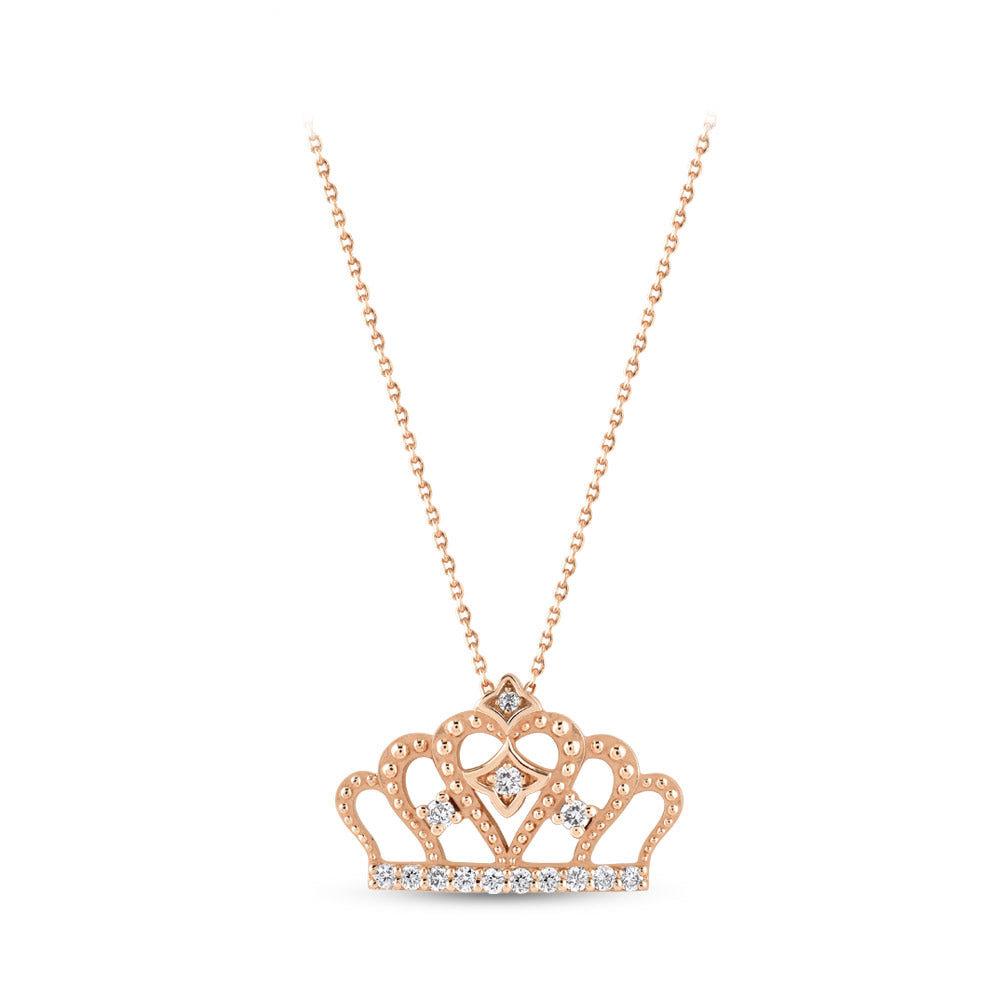Crown Diamond Necklace