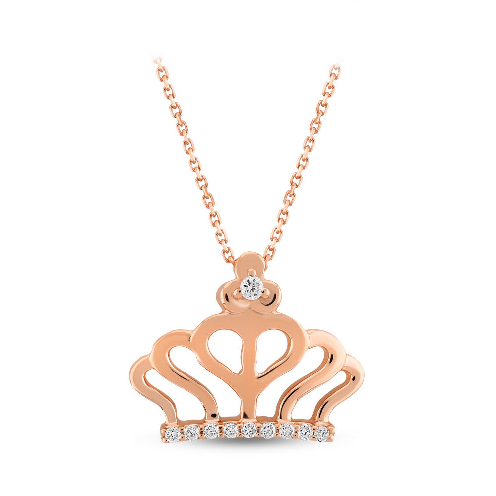 Crown Diamond Necklace