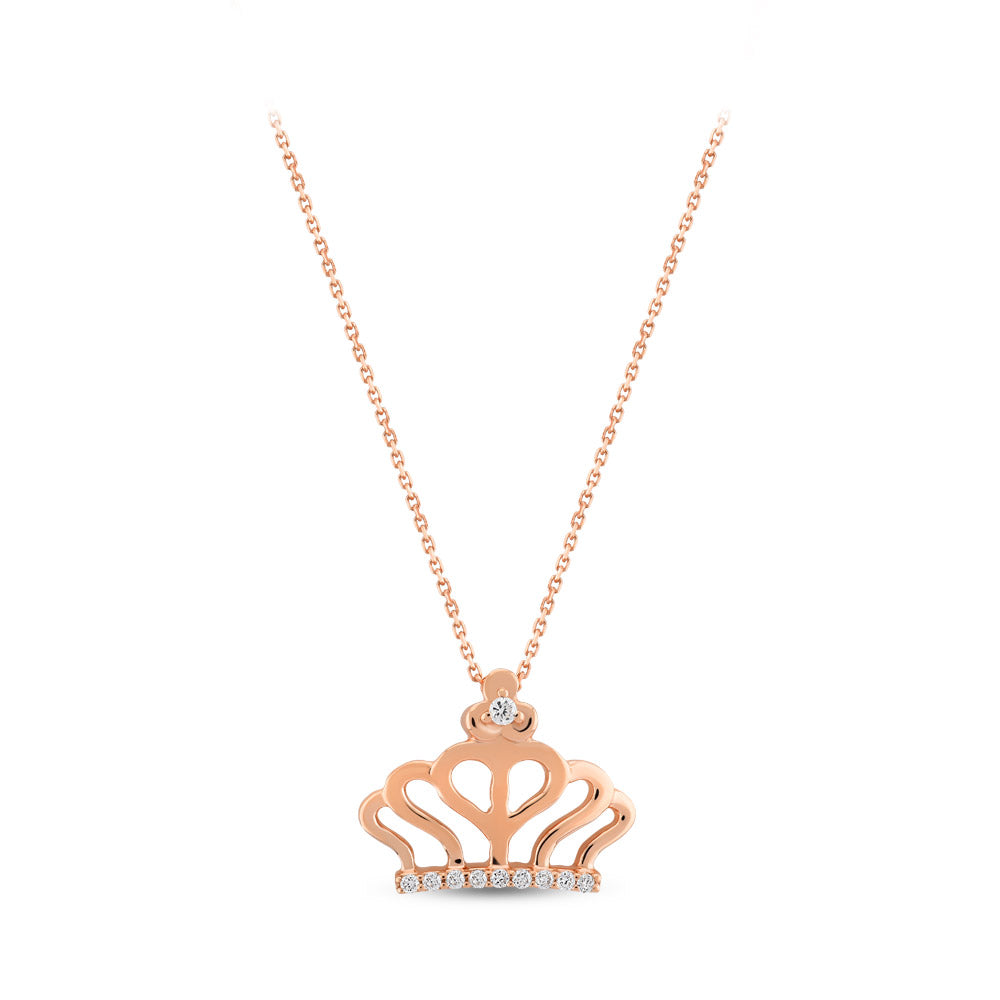 Crown Diamond Necklace