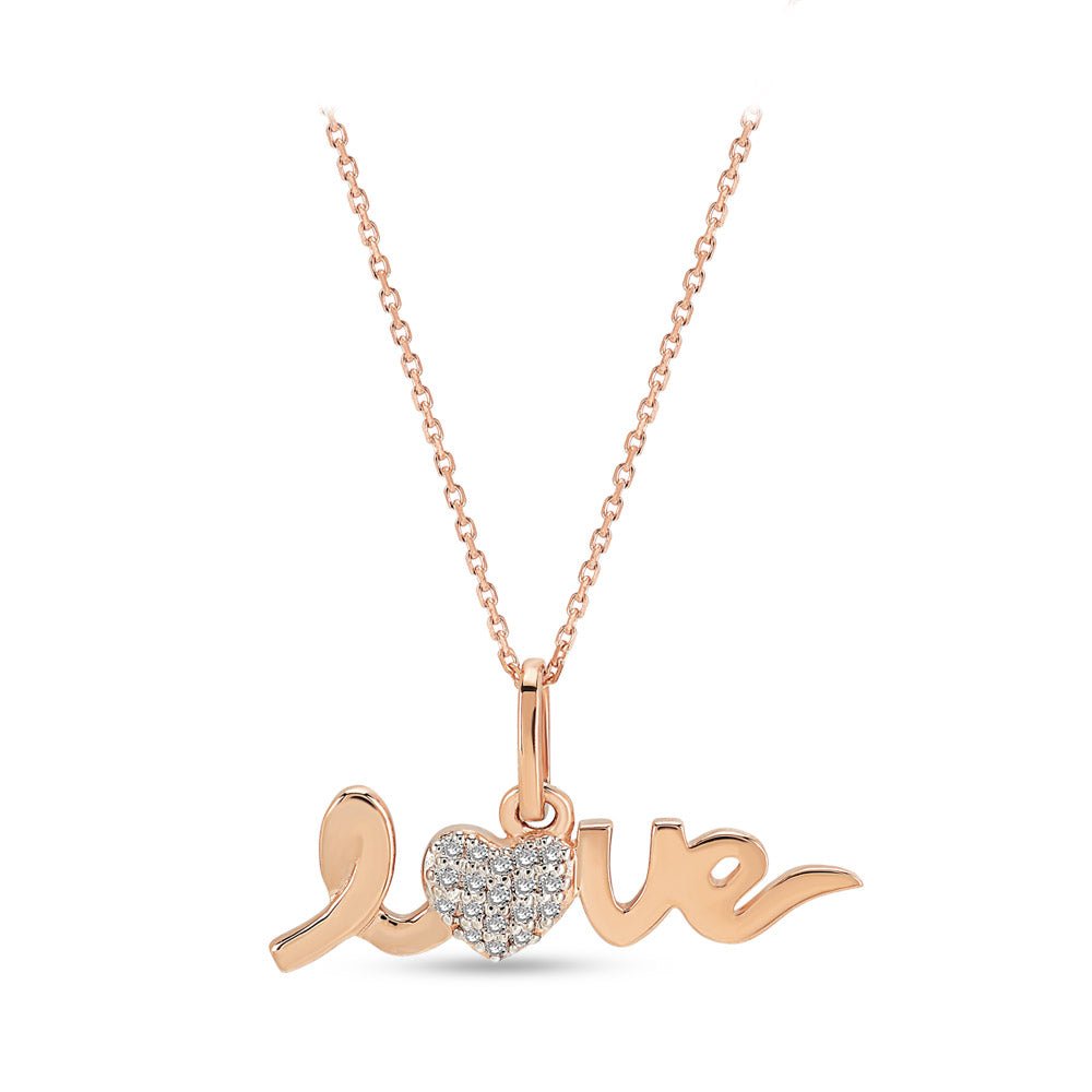 Love Diamond Pendant with Chain