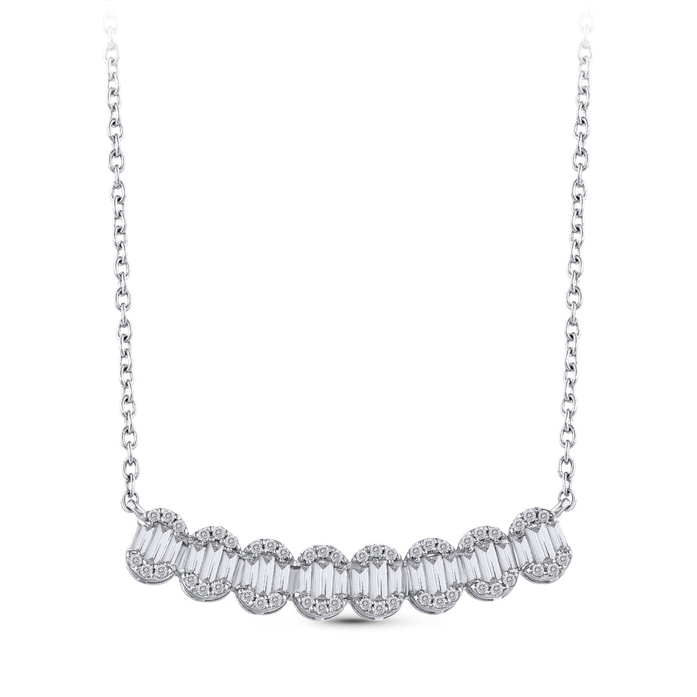 Baguette Diamond Necklace