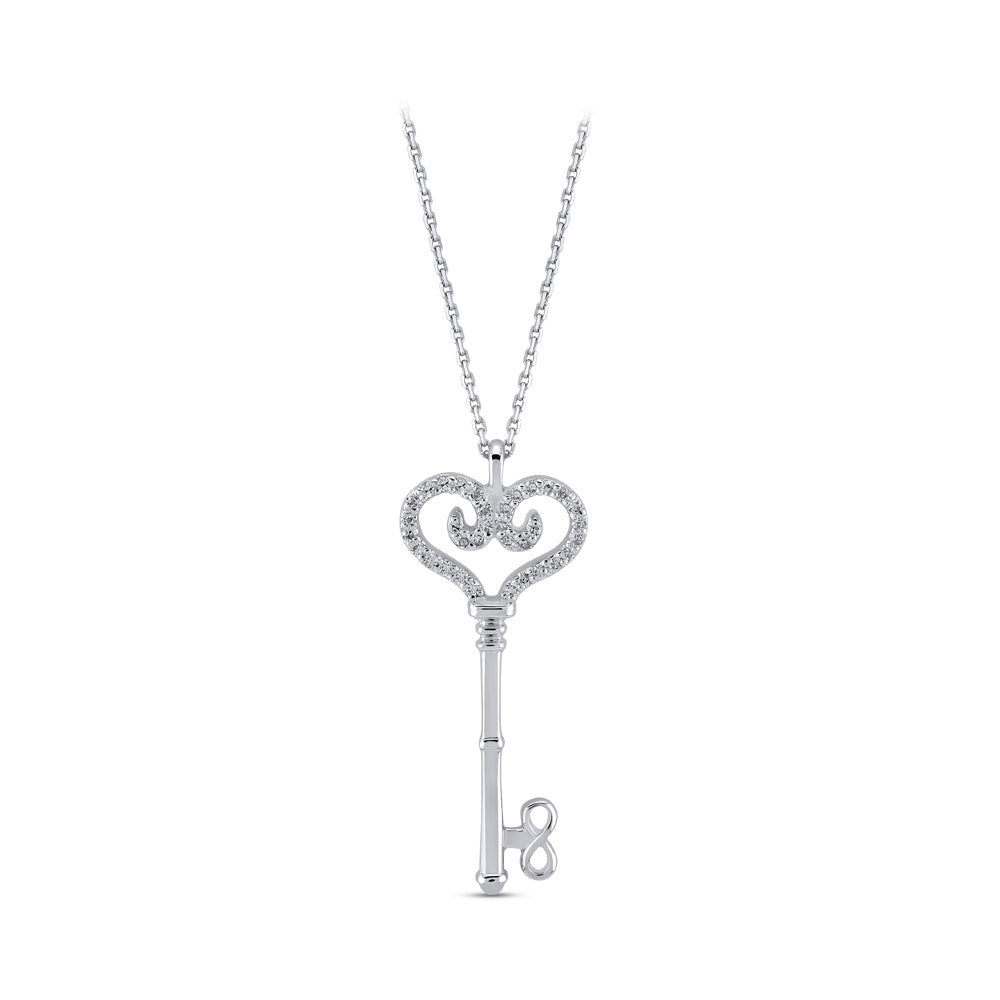 Luck Key Diamond Necklace