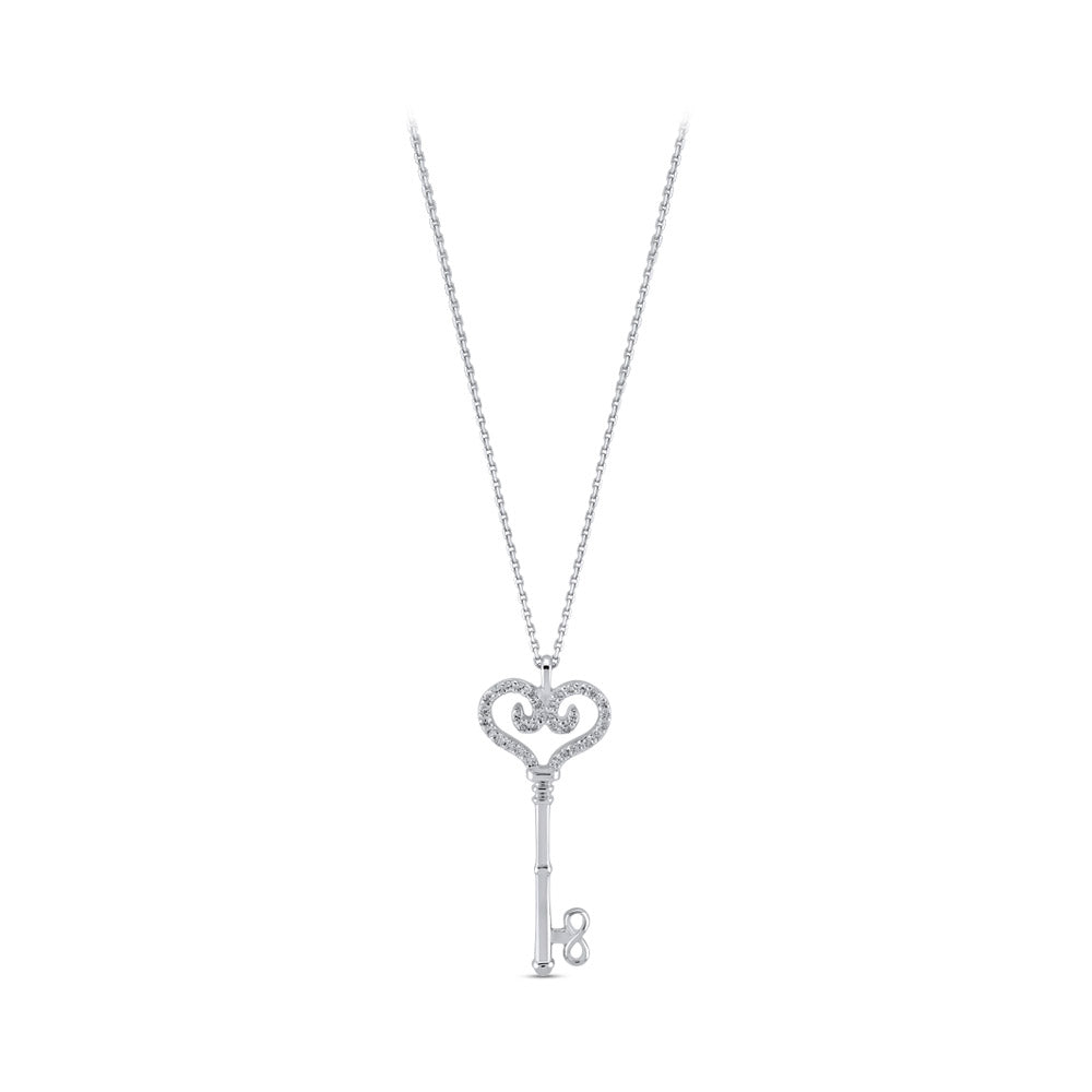 Luck Key Diamond Necklace
