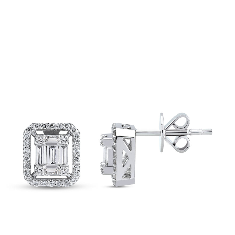 Baguette Diamond Earrings