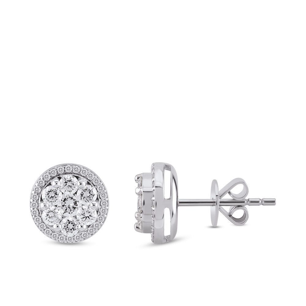 Design Diamond Stud Earrings