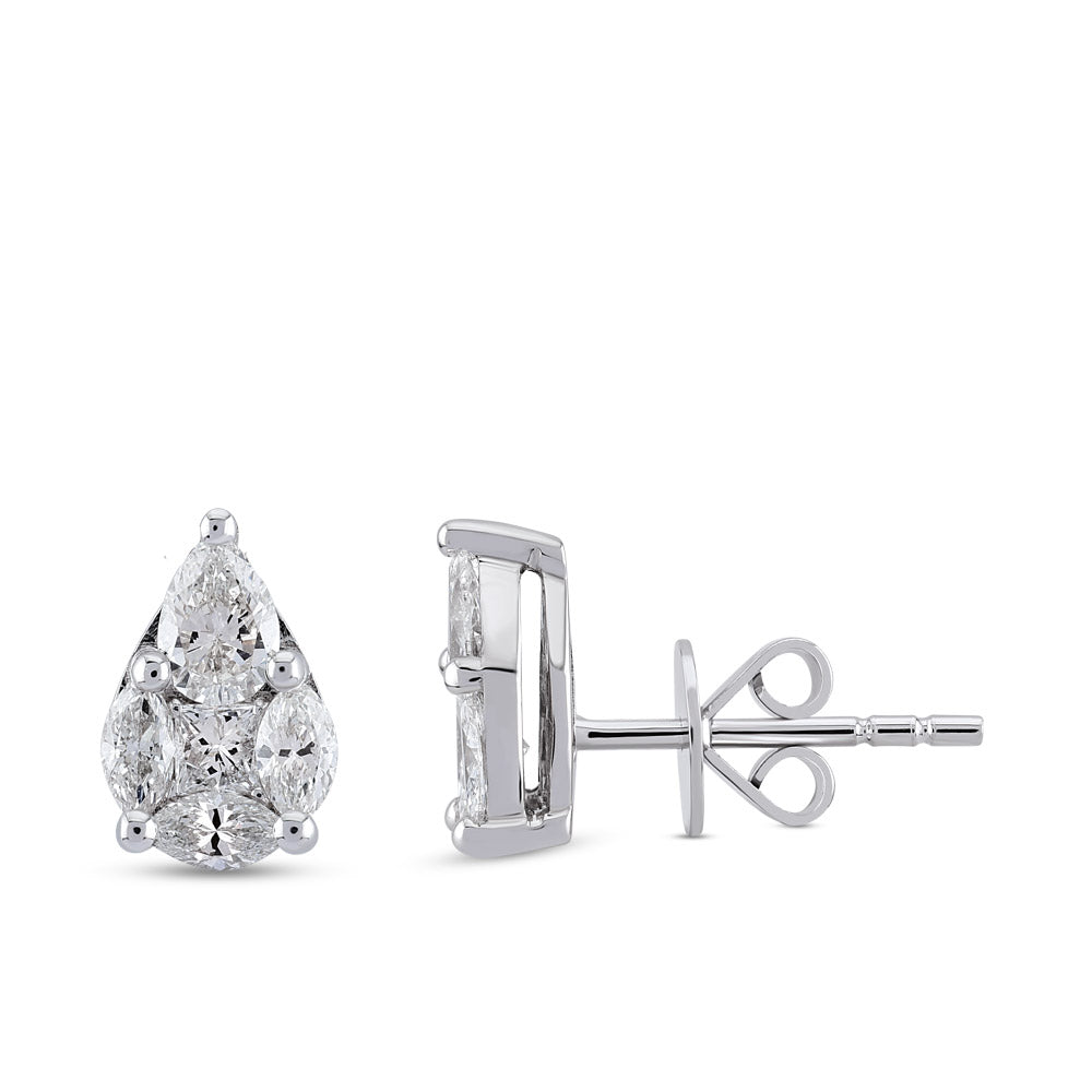Design Diamond Stud Earrings