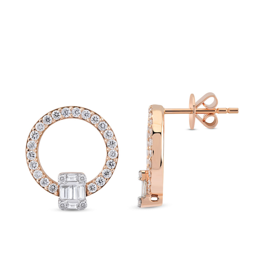 Baguette Diamond Earrings