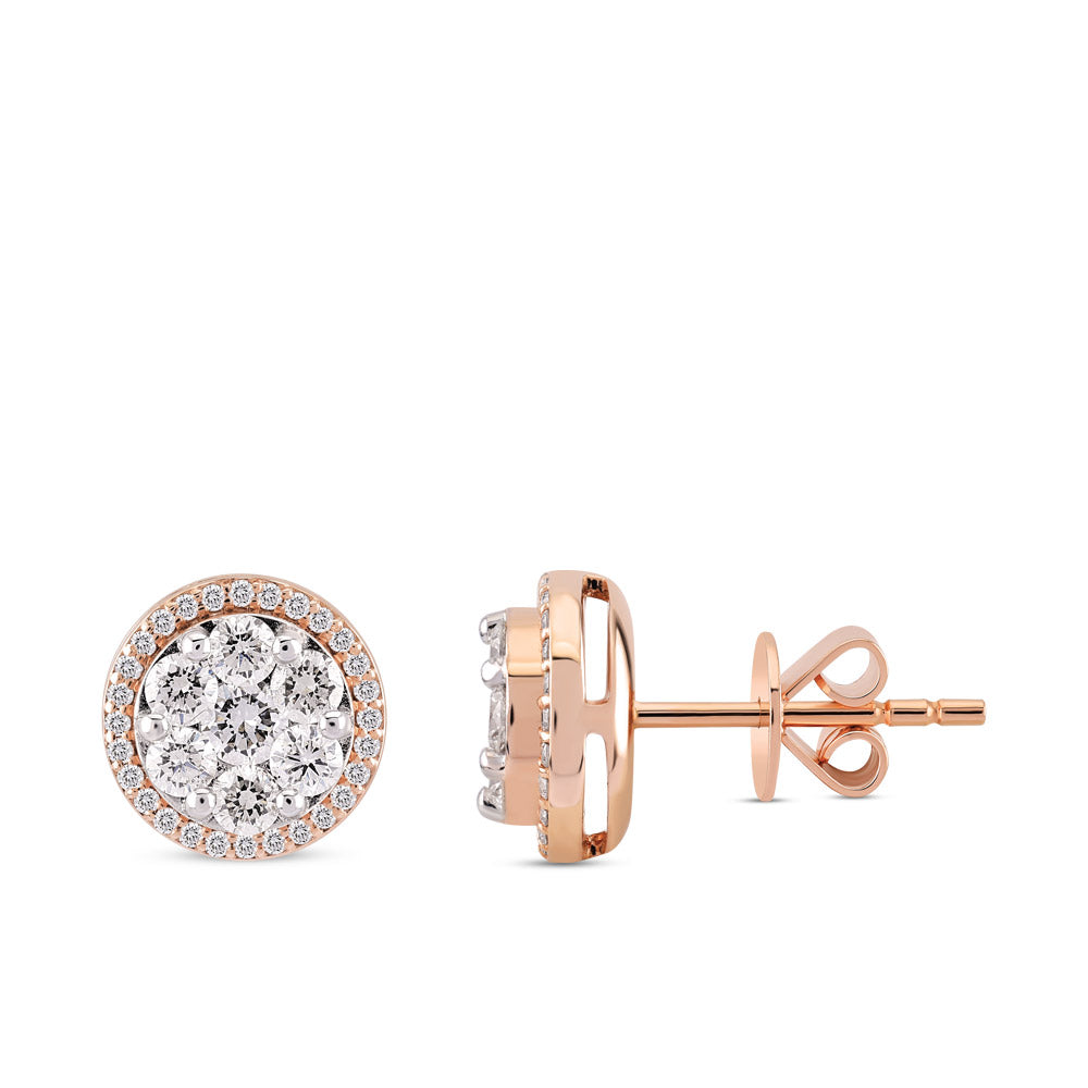 Design Diamond Stud Earrings