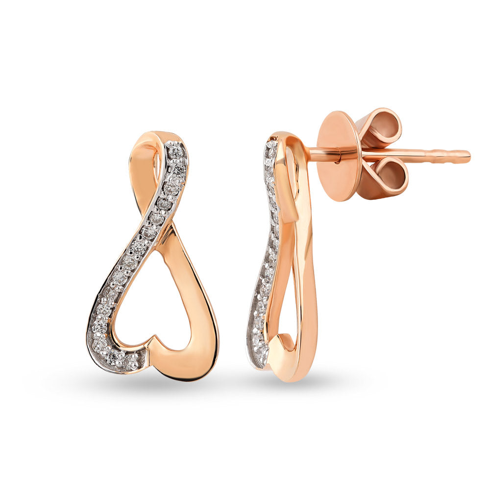 Heart Diamond Earrings
