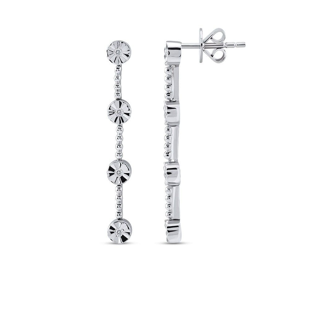 Diamond Tennis Earrings