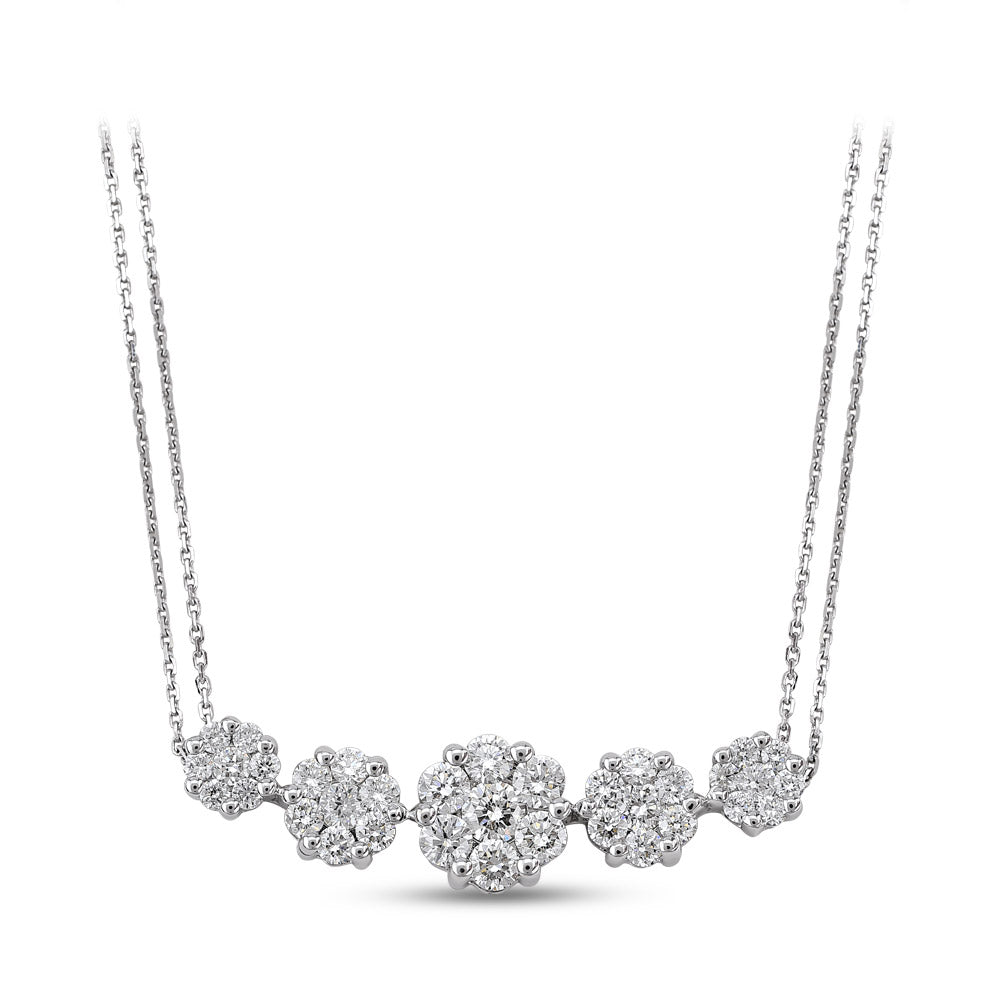 Halo Diamond Necklace