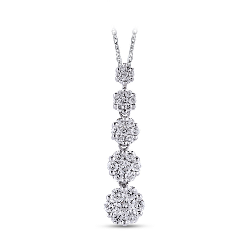 Halo Diamond Necklace
