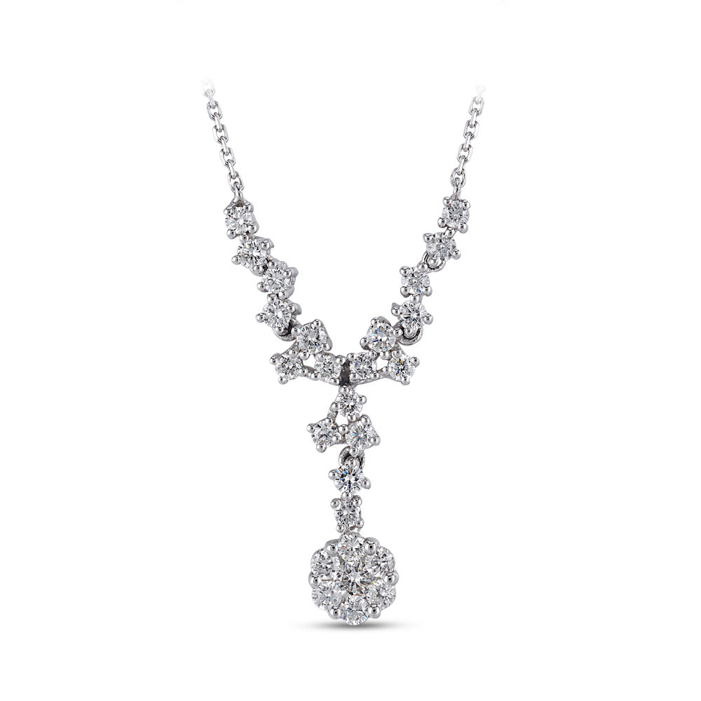 Halo Diamond Necklace