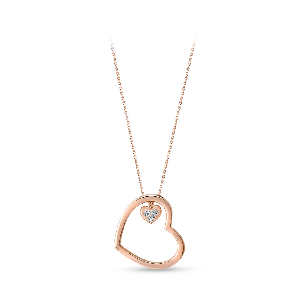 Design Double Heart Necklace