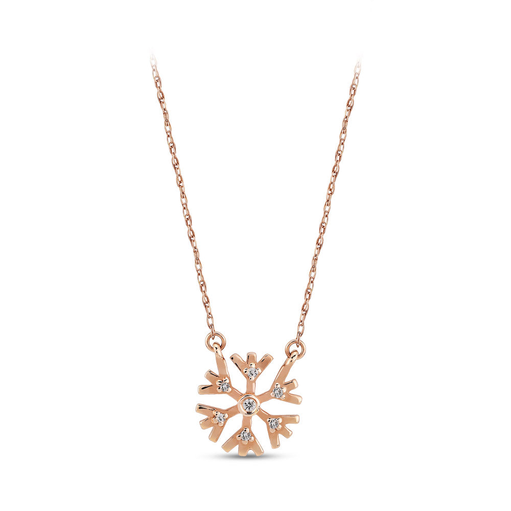 Snowflake Diamond Necklace