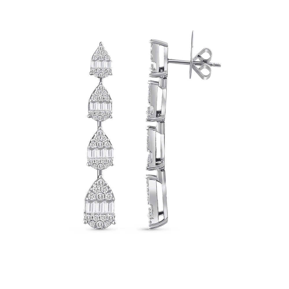 Baguette Diamond Earrings