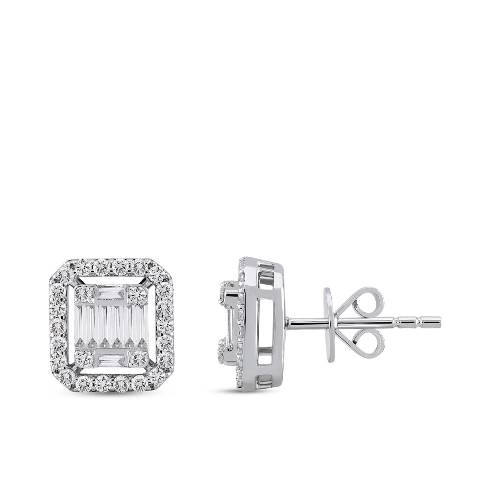 Baguette Diamond Earrings