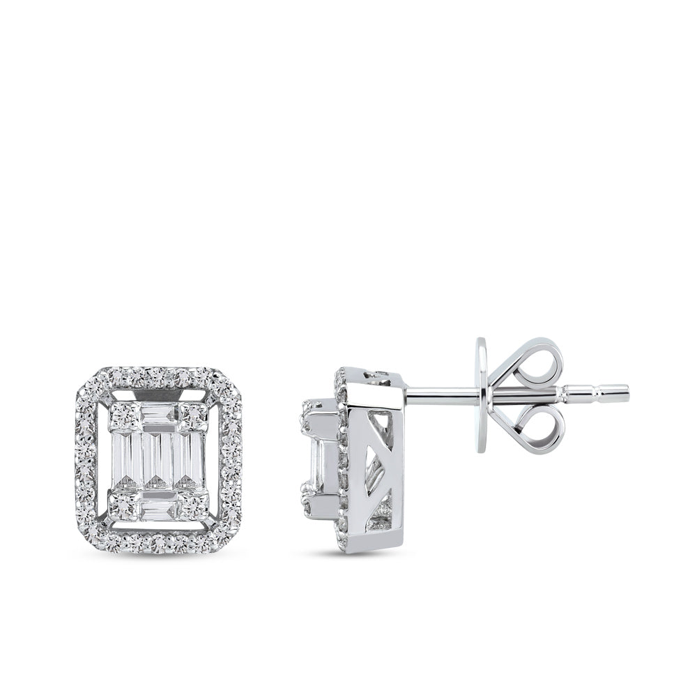 Baguette Diamond Earrings