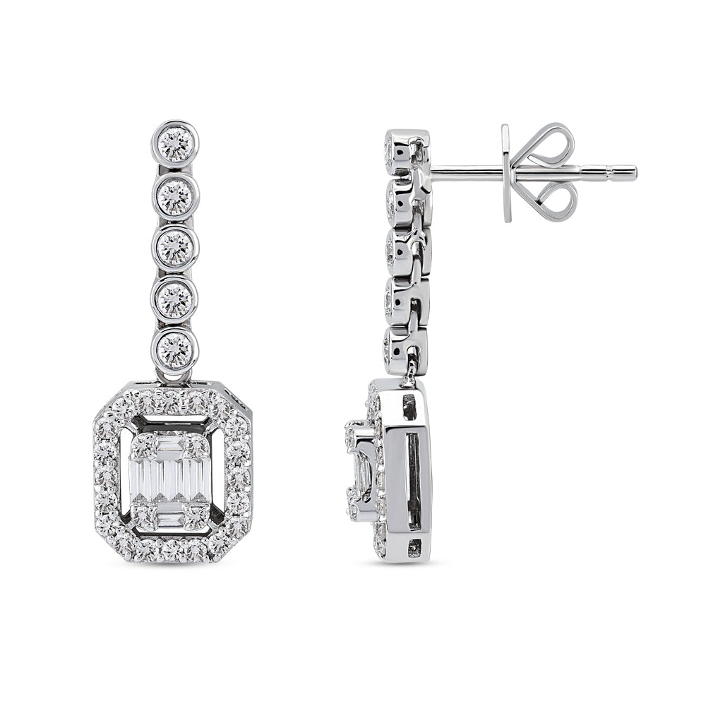 Baguette Diamond Earrings