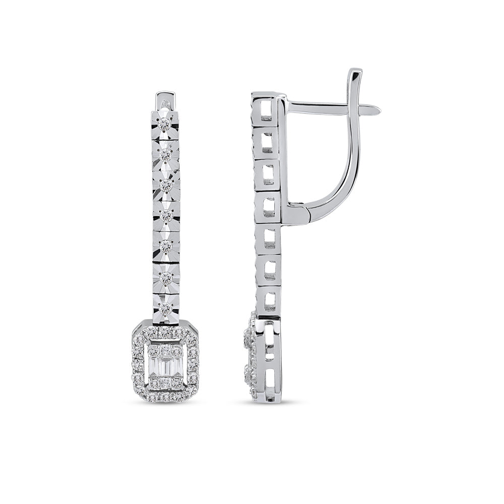 Baguette Diamond Earrings