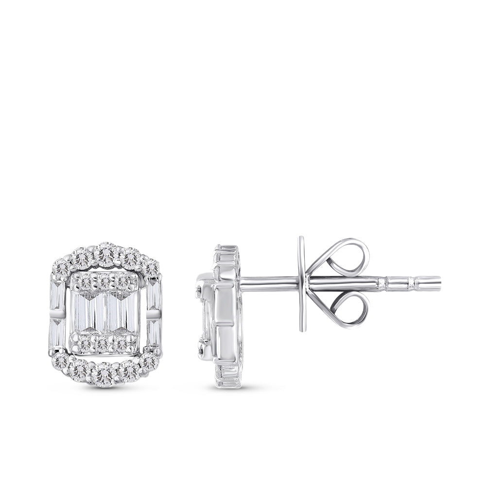 Baguette Diamond Earrings