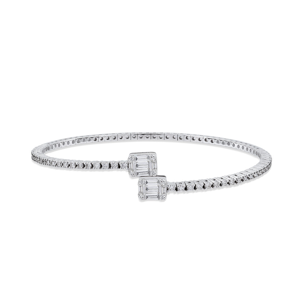 Baguette Diamond Tennis Bracelet