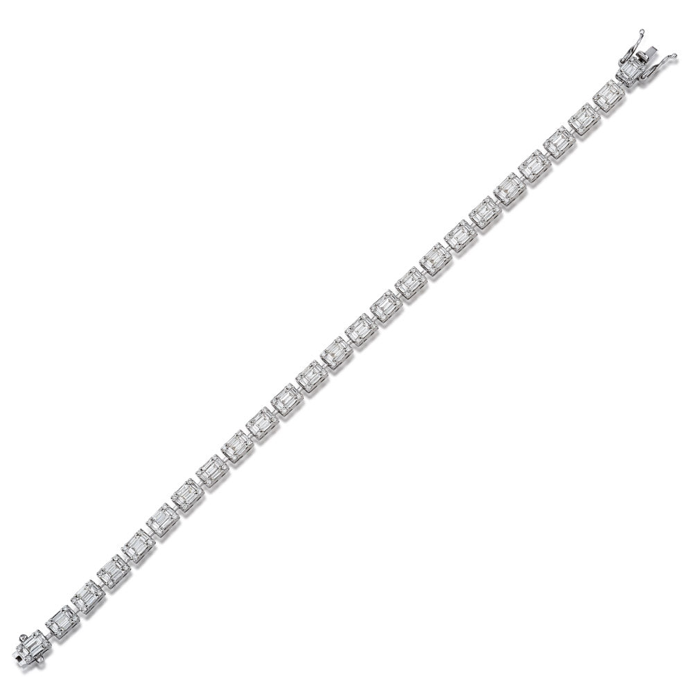 Baguette Diamond Tennis Bracelet