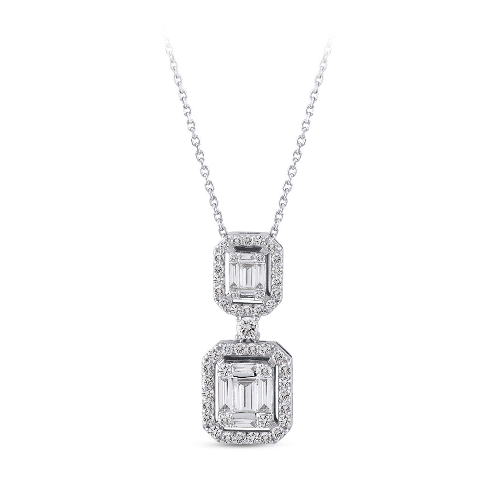 Baguette Diamond Necklace