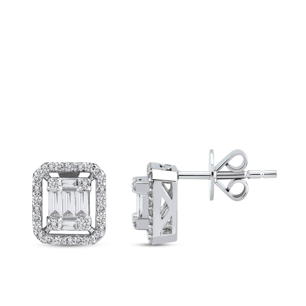 Baguette Diamond Earrings