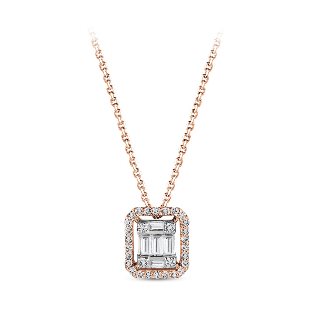 Baguette Diamond Necklace