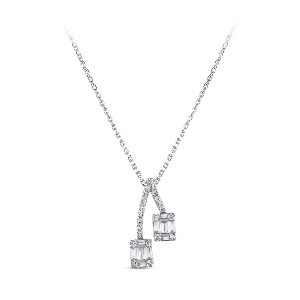 Baguette Diamond Necklace