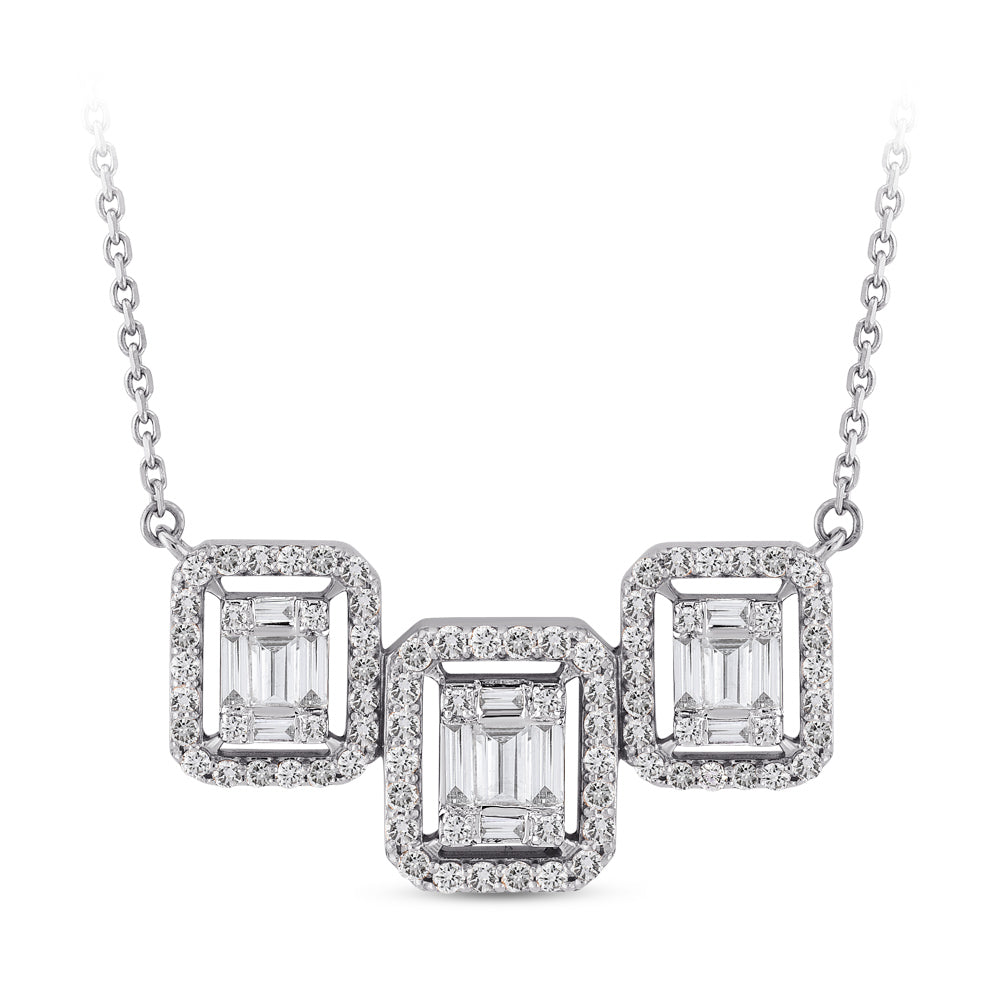Baguette Diamond Necklace