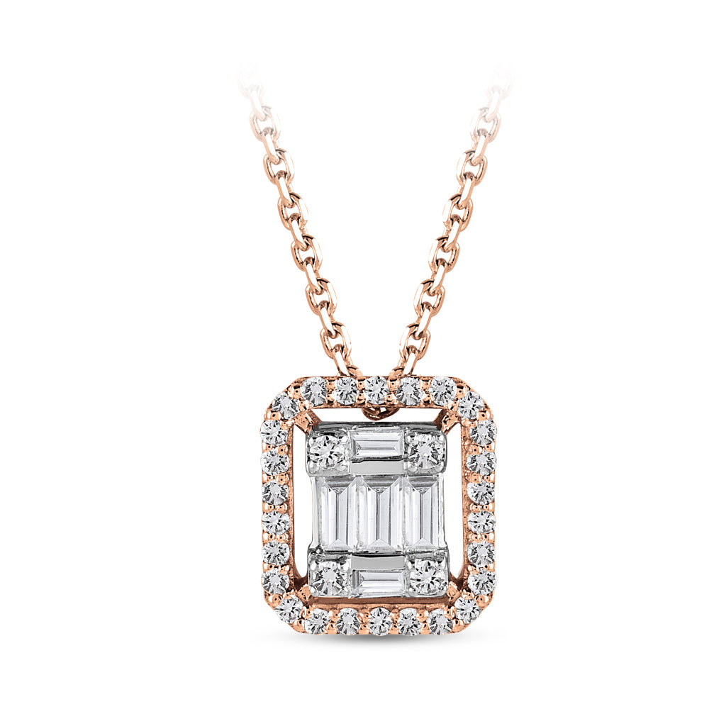 Baguette Diamond Necklace
