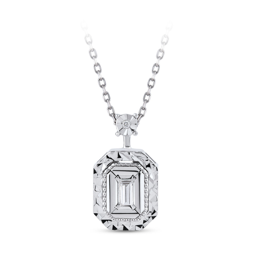 Baguette Diamond Necklace