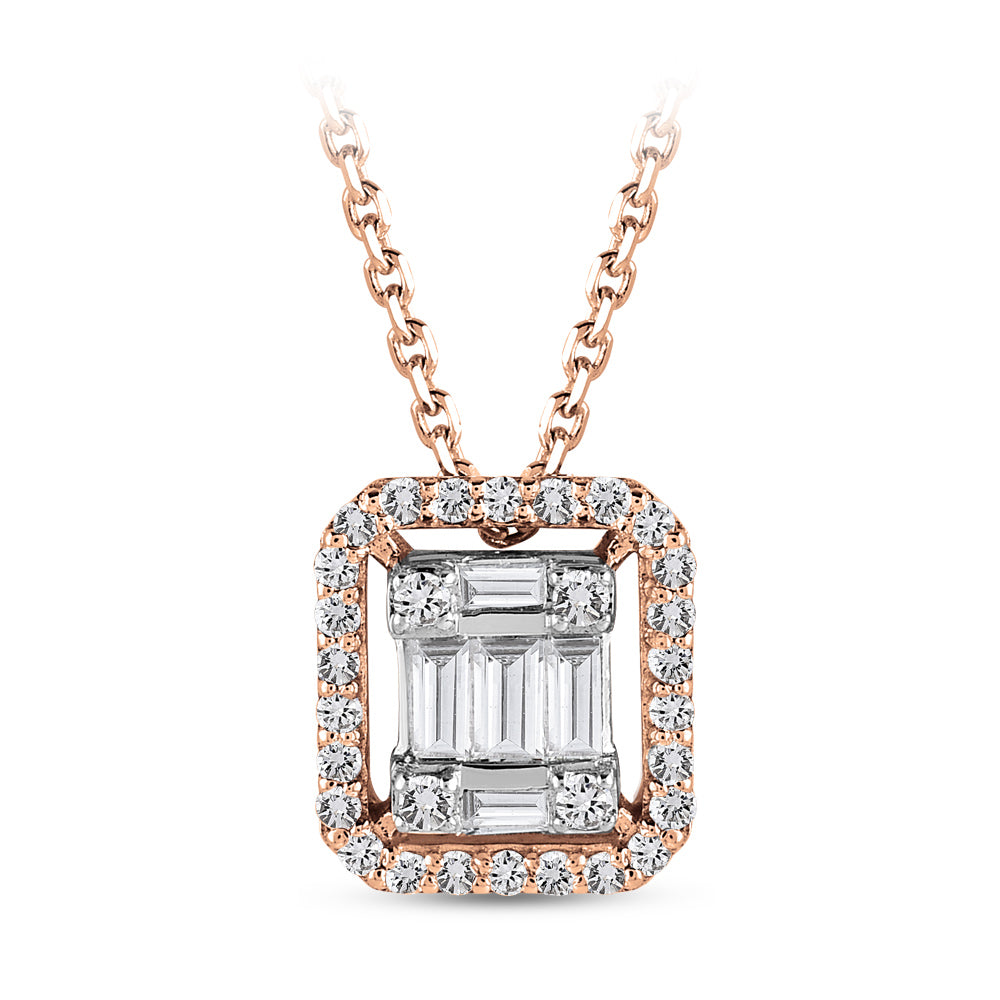 Baguette Diamond Necklace