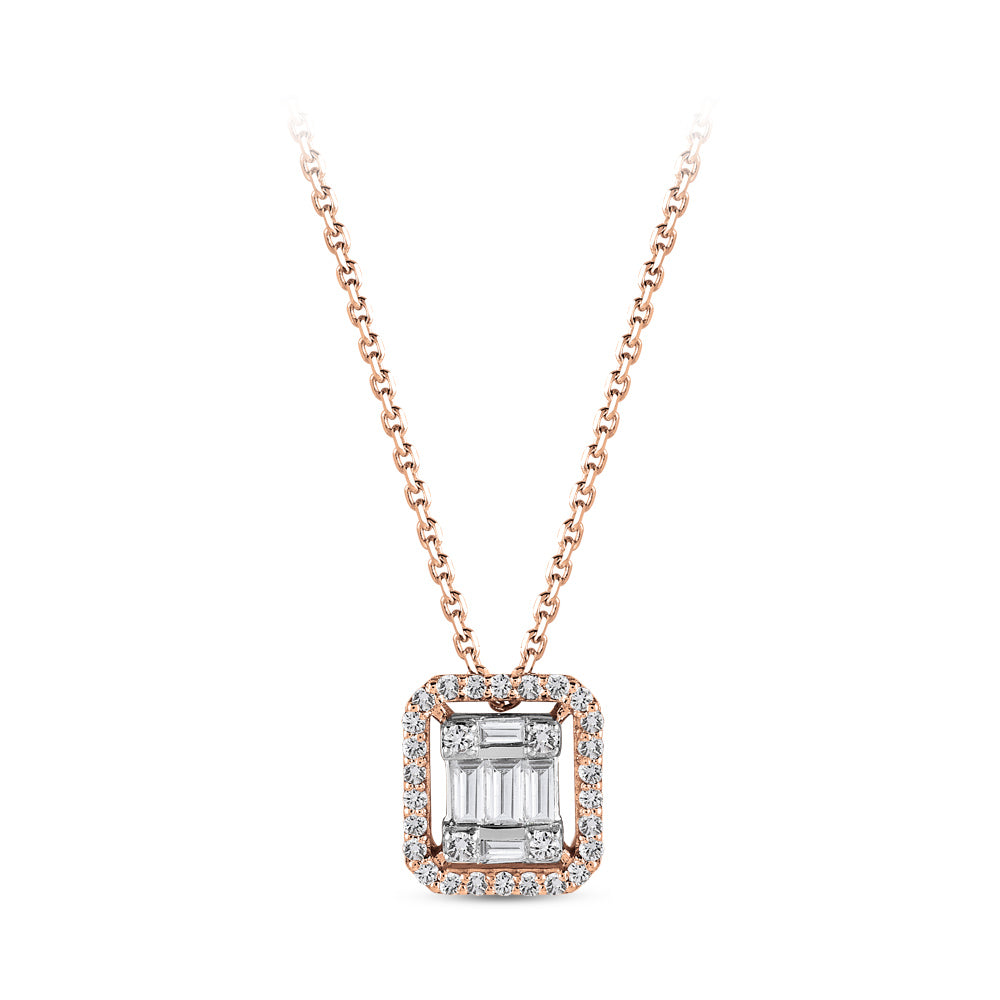 Baguette Diamond Necklace