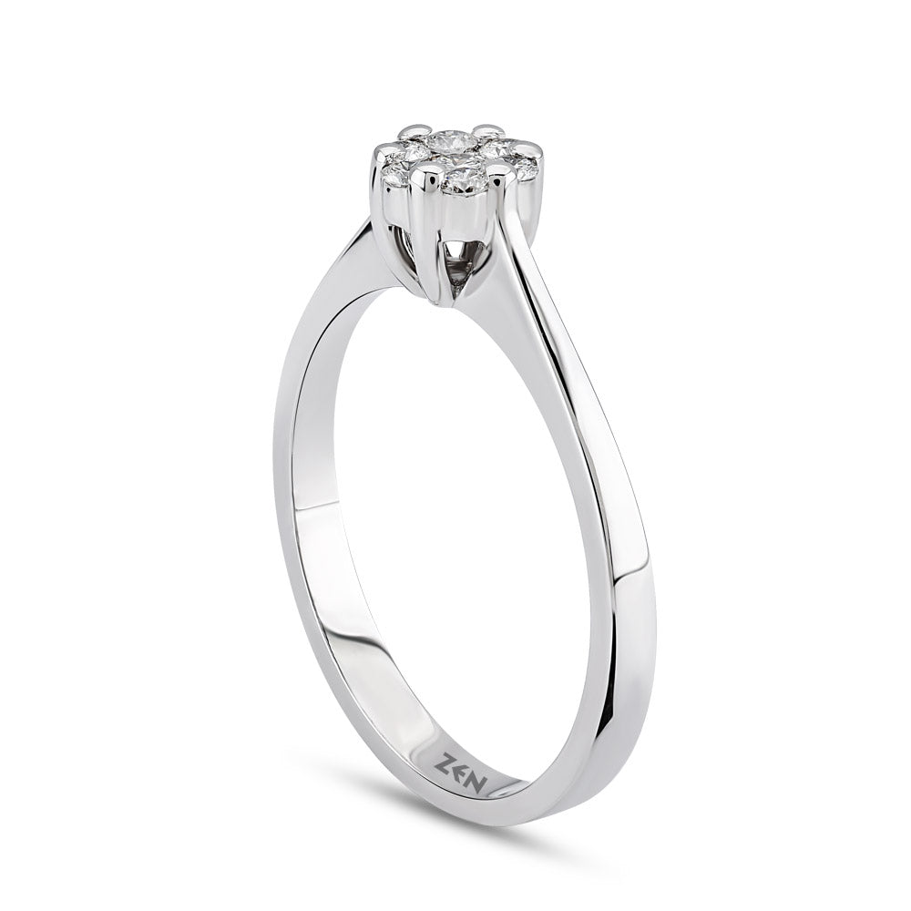 Halo Diamond Ring
